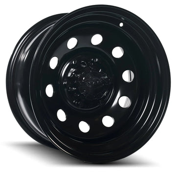 Dynamic Steel Round Hole Wheels In Satin Black 16 Inch - Brixton 4x4 - Buy Online Now!